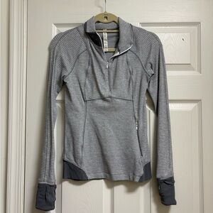 LululemonGray Quarter-Zip Active Pullover
